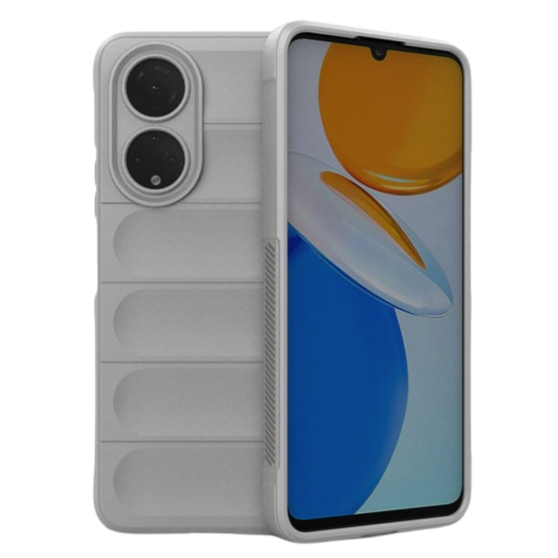Husa Honor X7 Spate Silicon Wave Matt Cu Protectie Camera, Gri