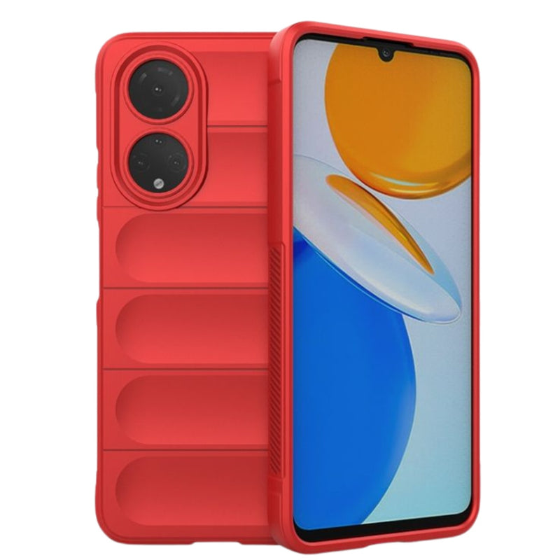 Husa Honor X7 Spate Silicon Wave Matt Cu Protectie Camera, Rosu