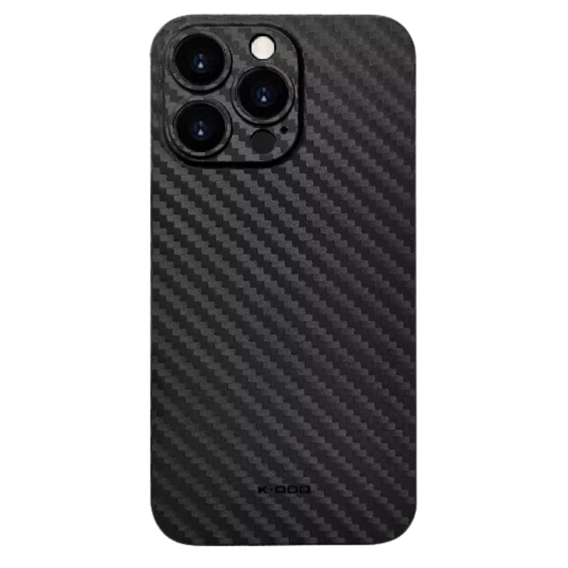 Husa iPhone 13 Pro Max Spate Carbon Kzdoo , Negru