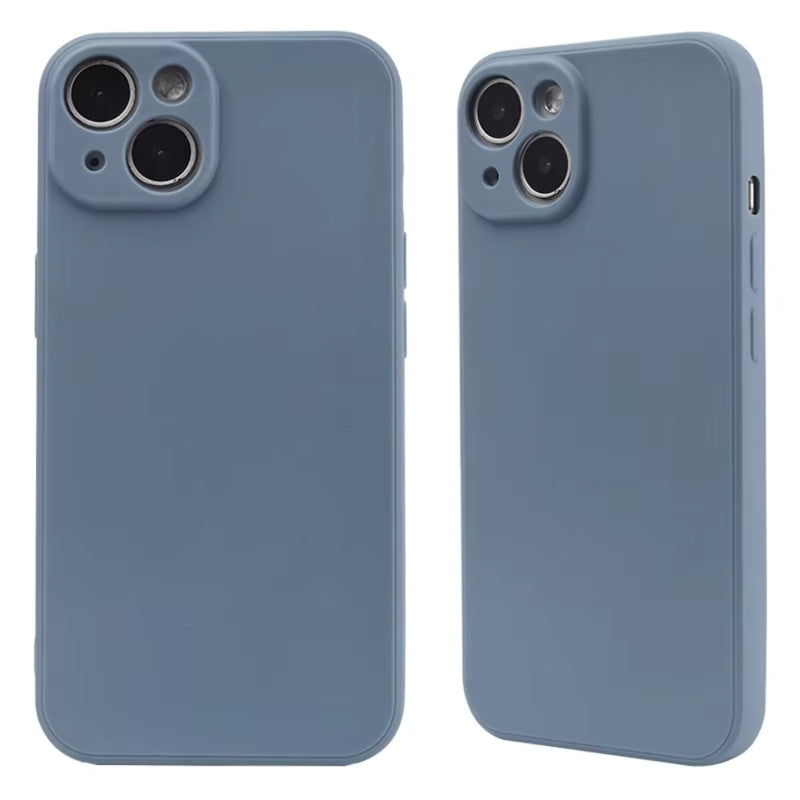 Husa iPhone 13 Spate Silicon Soft Cu Protectia Camera, Albatru Deschis