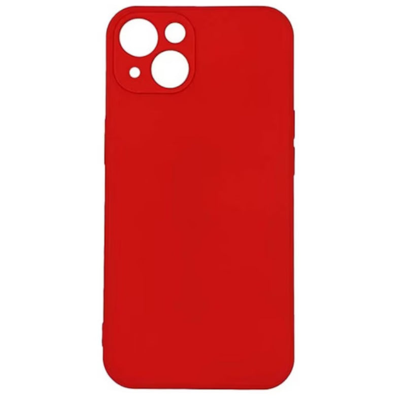 Husa iPhone 13 Spate Silicon Soft Cu Protectia Camera, Rosu
