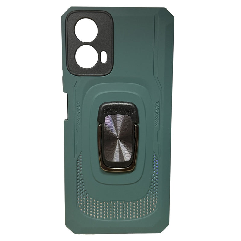 Husa Motorola G34 Hybrid Armor, Antisoc Cu Protectie Camera,Verde