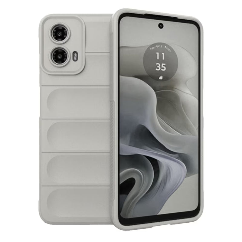 Husa Motorola G34 Spate Silicon Wave Matt Cu Protectie Camera,Gri
