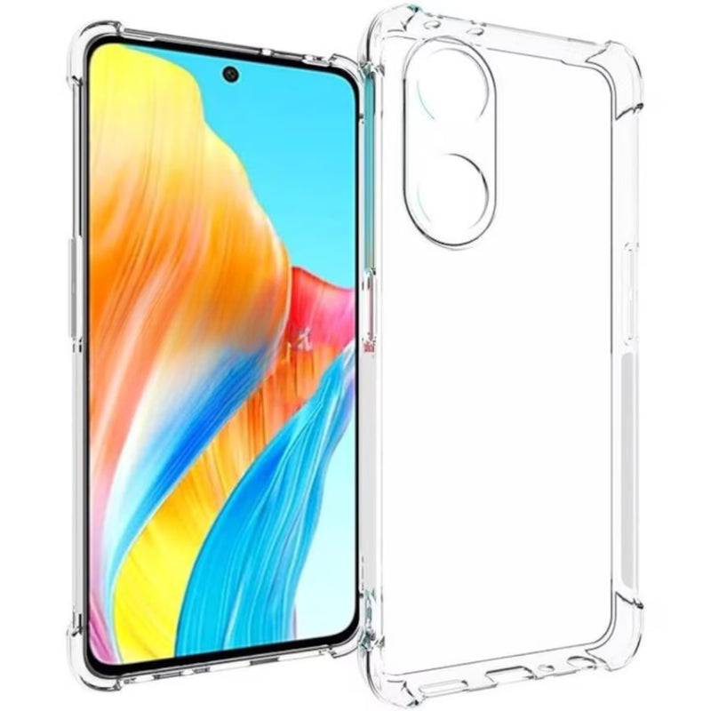 Husa Oppo A98 5G Spate Silicon Transparent Cu Protectie Camera, Antisoc