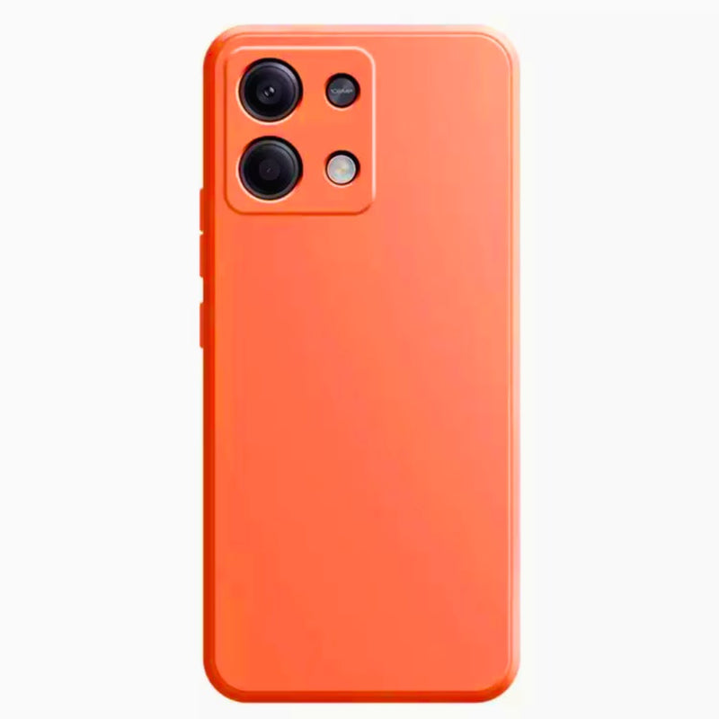 Husa Redmi Note 13 Pro 5G Spate Silicon SoftCu Protectie Camera, Portocaliu