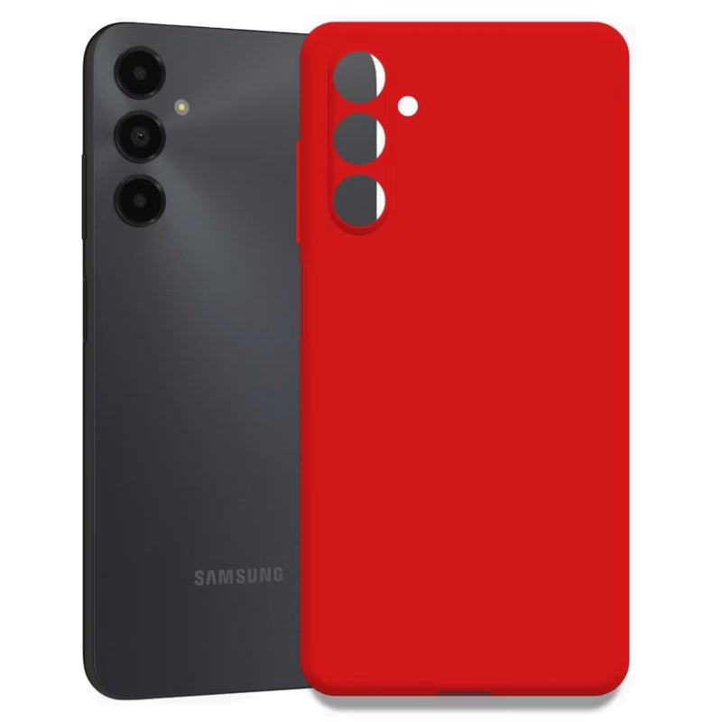 Husa Samsung A05S Spate Silicon Soft Cu Protectie Camera, Rosu