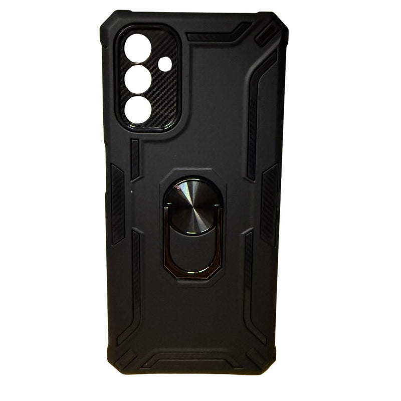 Husa Samsung A13 5G Hybrid Armor, Antisoc Cu Inel, Protectie Camera, Negru