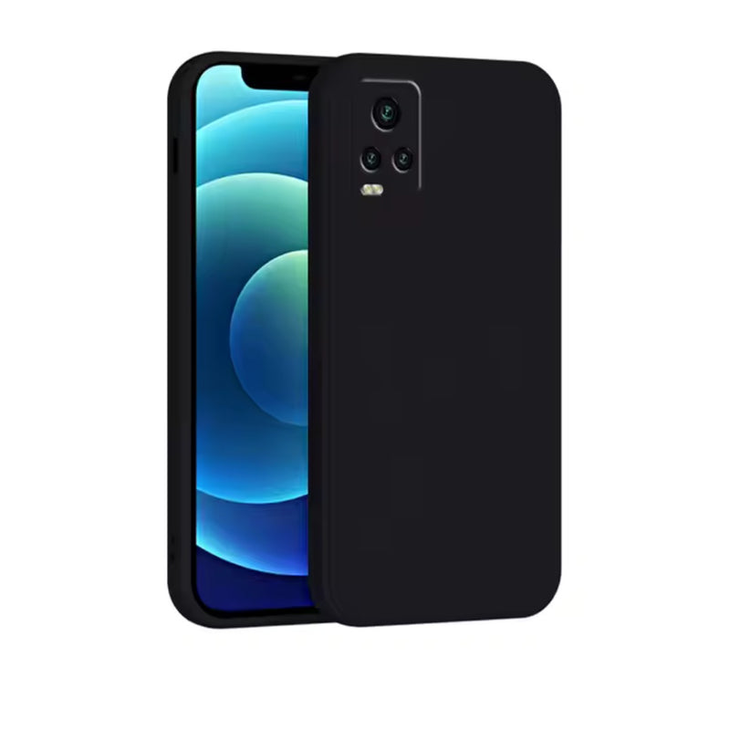 Husa Xiaomi Mi 10 Lite Spate Silicon Soft Cu Protectie Camera, Negru