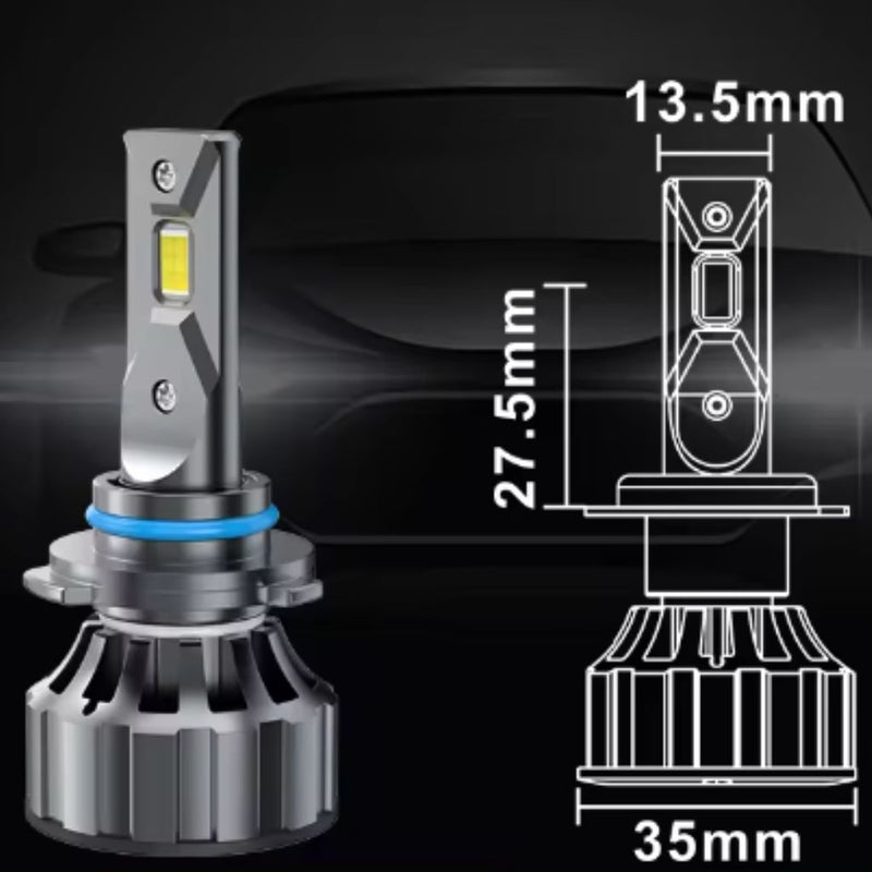 Set 2 Becuri Auto LED 9005 H8 Model V20 12V 12000LM Canbus Alb Rece 120W BZRSH Fara Eroare